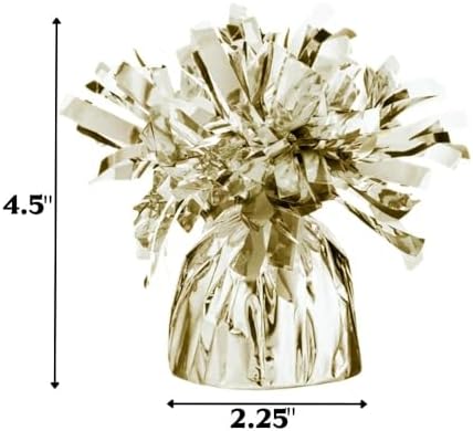 Gold foil fringe balloon weight 4.5 inch