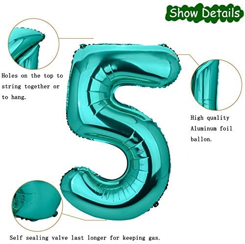 Blue number 50 foil balloon 32 inch